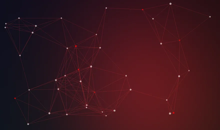 Abstract neural network artwork