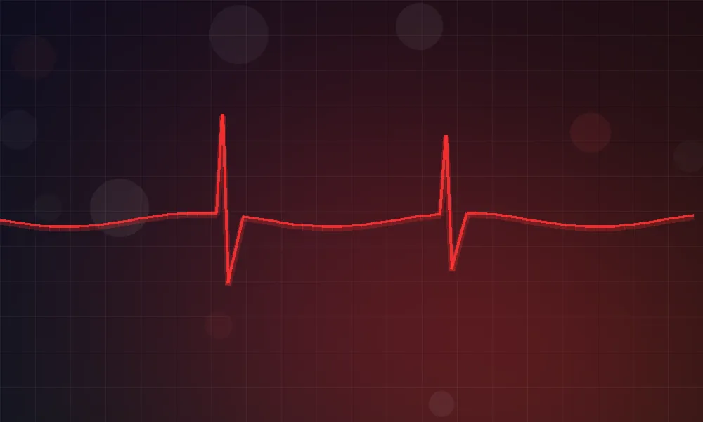 Abstract healthcare pulse artwork